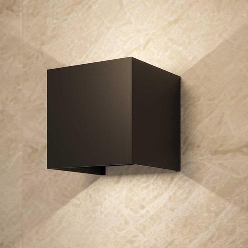 Wandlamp Martens & Meijer Riga 10x10 Cm Vierkant Mat Zwart, Doe-het-zelf en Verbouw, Sanitair, Bad, Nieuw, Ophalen of Verzenden