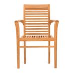 Teak Tuinstoel €99. Ook Tuinbanken, ligbanken, blokstoelen, Nieuw, Teakhout, Stapelbaar