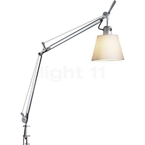 Artemide Tolomeo Basculante Tavolo, perkament - met tafelkle, Huis en Inrichting, Lampen | Tafellampen, Nieuw, Verzenden