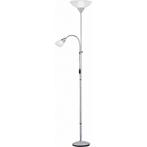 LED Vloerlamp - Trion Erza - E27 Fitting - Rond - Mat Titaan, Ophalen of Verzenden, Nieuw, Metaal