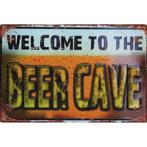 Wandbord -  Welcome To The Beer Cave, Huis en Inrichting, Ophalen of Verzenden, Nieuw