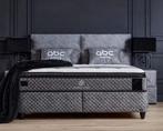 Opberg Boxspring Babylon Grijs - 140x200 cm, Huis en Inrichting, Slaapkamer | Boxsprings, Verzenden, Nieuw, Grijs, Modern