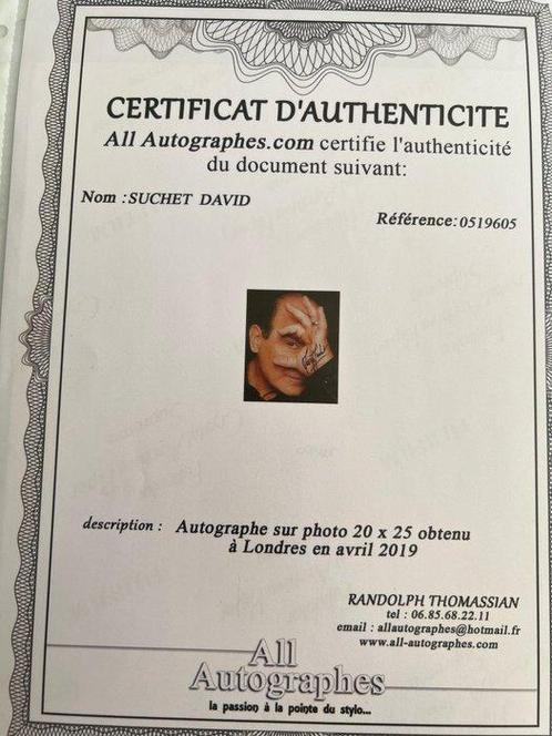 David Suchet - Autographe, Verzamelen, Film en Tv