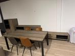 Dressoir tafel 4 stoelen tvkast kast 5 delig woonprogramma, Ophalen, Nieuw