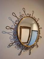 Deknudt - Wandspiegel - Messing - Belgisch zonne spiegel, Antiek en Kunst