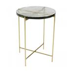*WOONWINKEL* Kare Design Ice Ronde Bijzettafel Glas, Huis en Inrichting, Tafels | Bijzettafels, Verzenden, Nieuw