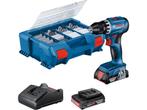 Bosch Professional GSR 18V-45 Accuschroefboormachine - 2x, Verzenden, Zo goed als nieuw