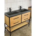 Badkamermeubel Casajoy Miami 120x46x90cm Eiken 4 Lades Met, Ophalen of Verzenden, Nieuw