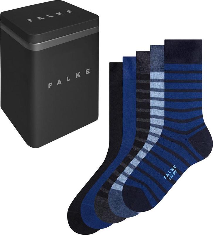 FALKE - Maat 39-42 Happy Box 5-Pack katoen multipack sokken, Kleding | Heren, Sokken en Kousen, Verzenden