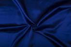 Glanzende stof indigoblauw - Satijn stof 50m op rol, Hobby en Vrije tijd, Stoffen en Lappen, 200 cm of meer, Nieuw, Polyester