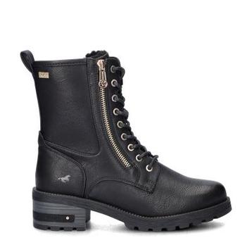 Mustang veterboots voor dames in het Zwart beschikbaar voor biedingen