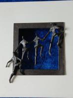 Corry Ammerlaan - sculptuur, Samen op weg. - 17 cm -