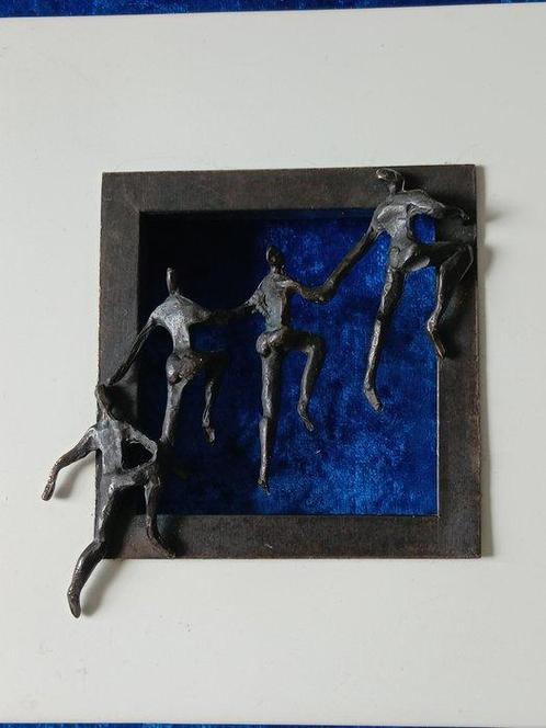 Corry Ammerlaan - sculptuur, Samen op weg. - 17 cm -, Antiek en Kunst, Antiek | Glas en Kristal