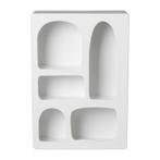 5 vakkenkast Zaha organic - MDF - 65x45x15 cm, Huis en Inrichting, Kasten | Wandmeubels, Verzenden, Nieuw