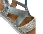 Silver Sandaal met zilveren elastische band, Kleding | Dames, Schoenen, Ophalen of Verzenden, Nieuw, Overige kleuren, Sandalen of Muiltjes