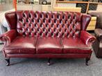 Chesterfield Stunt !! Oxblood leren 3 Zits Chesterfield Bank, Huis en Inrichting, Banken | Bankstellen, Ophalen, Chesterfield