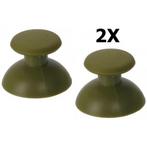 2 x PS2 PS3 Controller Thumb Stick Joystick Cap Olijf, Verzenden, Nieuw