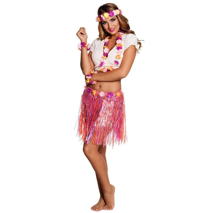 Hawaii Rokje Set 5 delig, Kleding | Dames, Carnavalskleding en Feestkleding, Nieuw, Verzenden