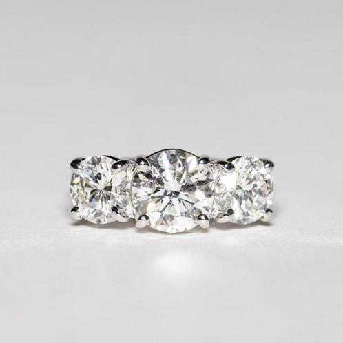 Zonder Minimumprijs - Ring - 18 karaat Witgoud - 4.04ct. tw., Sieraden, Tassen en Uiterlijk, Ringen