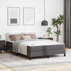 vidaXL Bed Anders Grijs 140 x 190 cm Kunstleer, Huis en Inrichting, Slaapkamer | Bedden, Verzenden, Nieuw, Grijs, Overige materialen