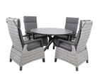 Ronde Tuintafel ø120cm Mojito Negro Keramiek Lesli Living, Tuin en Terras, Tuintafels, Verzenden, Nieuw