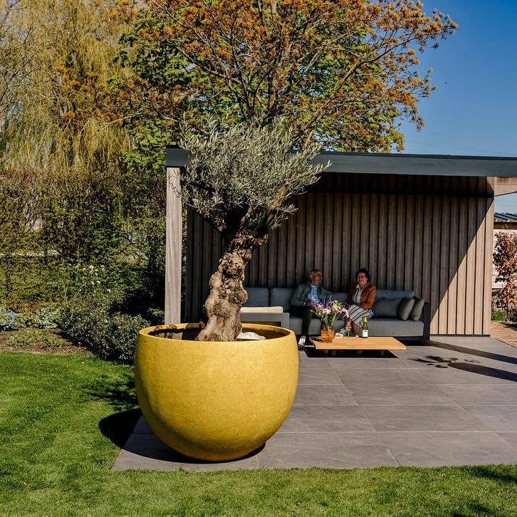 Diana XXL 120x91 cm Yellow, Tuin en Terras, Bloembakken en Plantenbakken, Nieuw, Beton, Verzenden