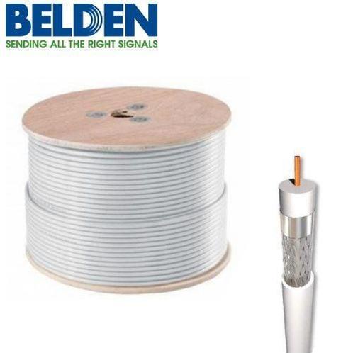 Belden Coaxkabel H125 PVC kleur wit, Doe-het-zelf en Verbouw, Elektra en Kabels, Nieuw, Ophalen of Verzenden