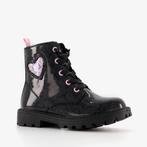 Blue Box meisjes lak veterboots zwart met glitters maat 26, Verzenden, Nieuw