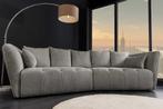 Moderne Grote Bank ROYAL 295cm grijs bouclé binnenvering XXL, Huis en Inrichting, Banken | Bankstellen, Ophalen of Verzenden, Nieuw