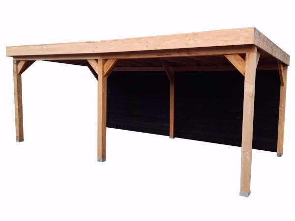 Veiling - Overkapping met achterwand 600x400cm, Tuin en Terras, Overkappingen