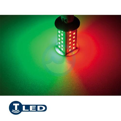 Talamex LED 12V BAY15d 48xSMD Rood/Groen, Watersport en Boten, Navigatiemiddelen en Scheepselektronica, Nieuw, Ophalen of Verzenden