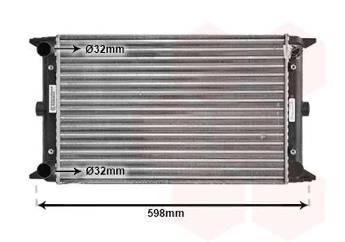 RADIATOR VOOR VW GOLF I 1976-1983 171121253D, Auto-onderdelen, Airco en Verwarming, Nieuw, Ophalen of Verzenden