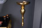 Barokke wandconsole SCALA 80cm goud metalen wandplank, Huis en Inrichting, Tafels | Sidetables, Nieuw, Ophalen of Verzenden