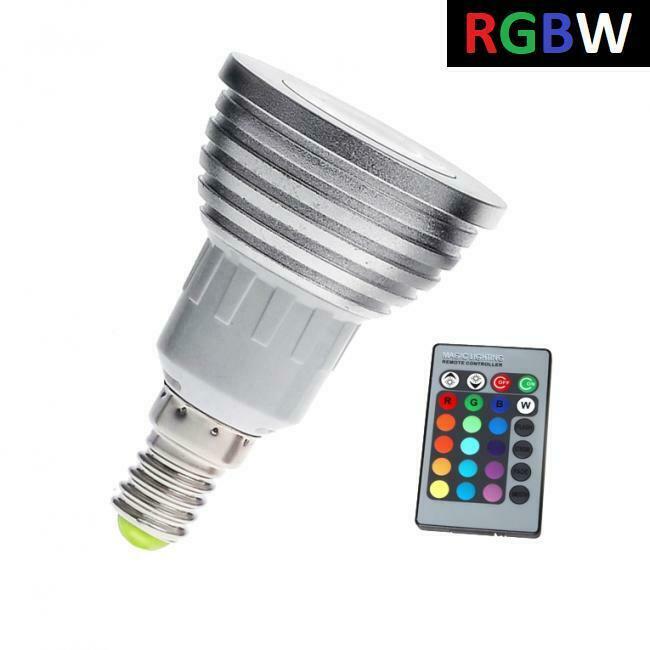 LED Spot RGB + Koel Wit - 3 Watt - E14, Huis en Inrichting, Lampen | Spots, Nieuw, Overige materialen, Ophalen of Verzenden