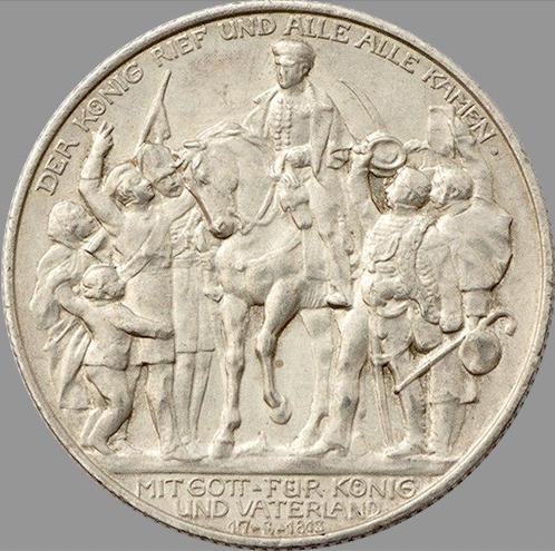 Duitsland, Pruisen Wilhelm II. 2 Mark 1913 / Conmemora el, Postzegels en Munten, Munten | Europa | Niet-Euromunten