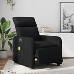 vidaXL Massagestoel verstelbaar elektrisch kunstleer zwart, Huis en Inrichting, Fauteuils, Verzenden, Nieuw