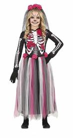 Dia De Los Muertos Kostuum Meisje, Hobby en Vrije tijd, Feestartikelen, Verzenden, Nieuw