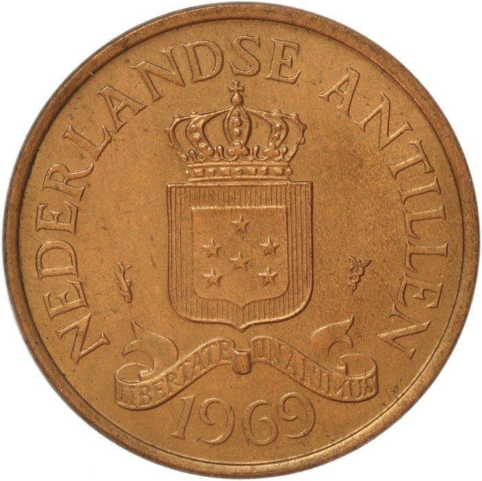 Nederlandse Antillen. 2 1/2 Cents 1969 - Proefontwerp, Postzegels en Munten, Munten | Nederland