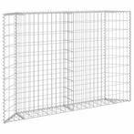 vidaXL Gabion plantenbak trapezium 150x20x100 cm, 100 cm of meer, Verzenden, Nieuw, Metaal