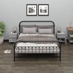 vidaXL Nachtkastjes 2 st 40x35x50 cm grijs sonoma, Huis en Inrichting, Kasten | Overige, Verzenden, Nieuw