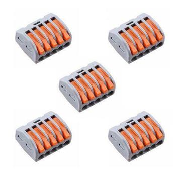 Wago connector 5-weg lasklem set 5 stuks