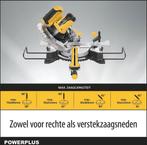 Powerplus POWX075710S Afkort- en verstekzaag - Telescopische, Verzenden, Zo goed als nieuw