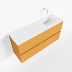 MONDIAZ ADA 100cm toiletmeubel ocher. LEX wastafel talc, Ophalen of Verzenden, Nieuw, Bad