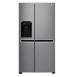 LG GSL481PZXZ Amerikaanse Koelkast Side By Side 601L RVS, 200 liter of meer, 60 cm of meer, Refurbished, Met vriesvak