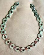 Halsketting - 18 karaat Witgoud - 9.50ct. tw. Diamant, Sieraden, Tassen en Uiterlijk, Nieuw