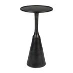 *WOONWINKEL* Lavis Noah Ronde Bijzettafel Aluminum Zwart, Huis en Inrichting, Tafels | Bijzettafels, Verzenden, Nieuw
