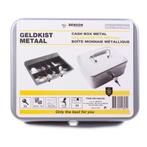 Benson Metalen geldkistje - uitneembare lade - slot met t..., Ophalen of Verzenden, Nieuw in verpakking