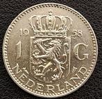 Nederlandse zilveren Gulden 1958, Postzegels en Munten, Munten | Nederland, Zilver, Losse munt, Verzenden