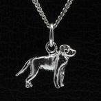 Zilveren Rottweiler met staart ketting hanger - klein, Verzenden, Nieuw