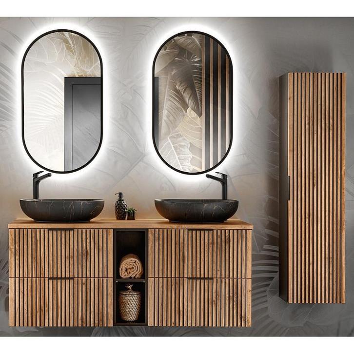 Badkamermeubel Scorpio Uno 140CM (Badkamermeubels), Huis en Inrichting, Badkamer | Badkamermeubels, Nieuw, Ophalen of Verzenden
